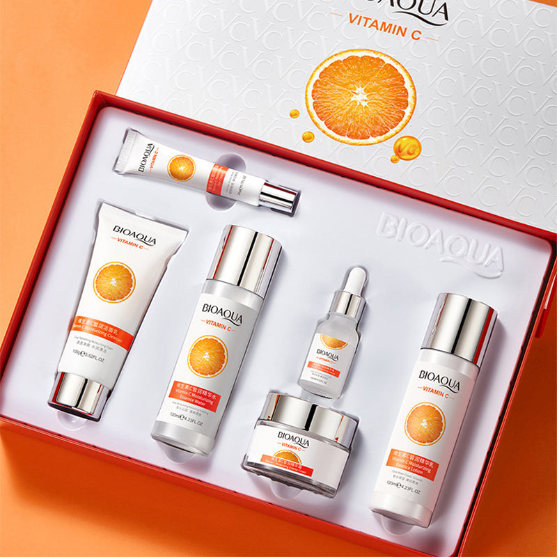 Kit Vitamina C Bioaqua X5n4 – Transforma Tu Piel en Solo 5 Pasos 🌟 ¡Brillo, Firmeza y Juventud al Alcance de Tu Mano!