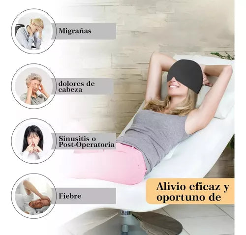 Gorro Gel Alivio Migraña Dolor Cabeza