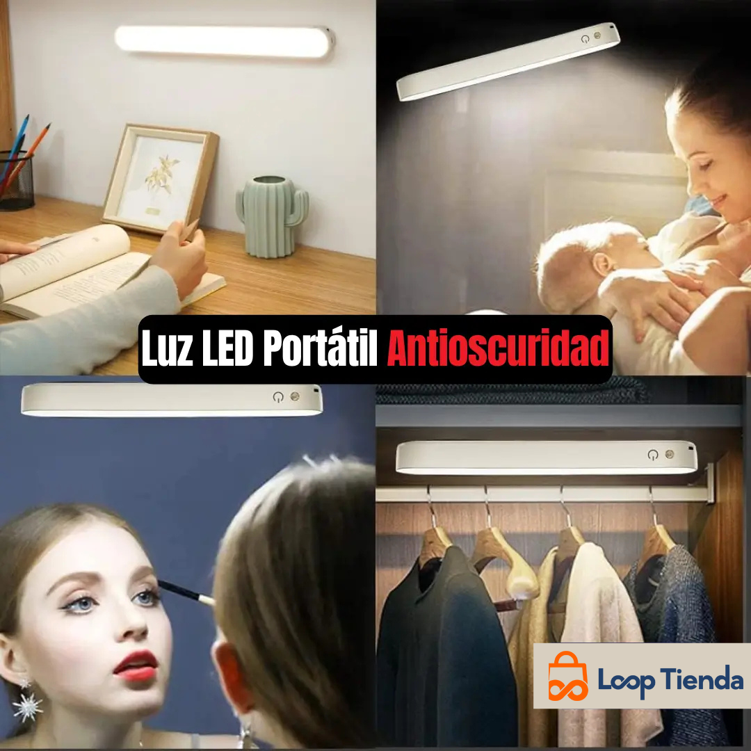 ¡Luz automática donde la necesites!🚶♂️💡 Barra LED con Sensor y Batería Recargable 🔋