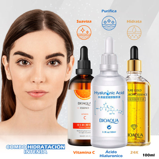 Elixir Facial Premium 24k – Ácido Hialurónico + Vitamina C + Oro 24K (30ml)