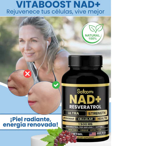Recupera Tu Juventud y Energía Natural con NAD+ Resveratrol