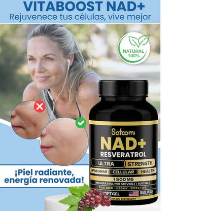 Recupera Tu Juventud y Energía Natural con NAD+ Resveratrol