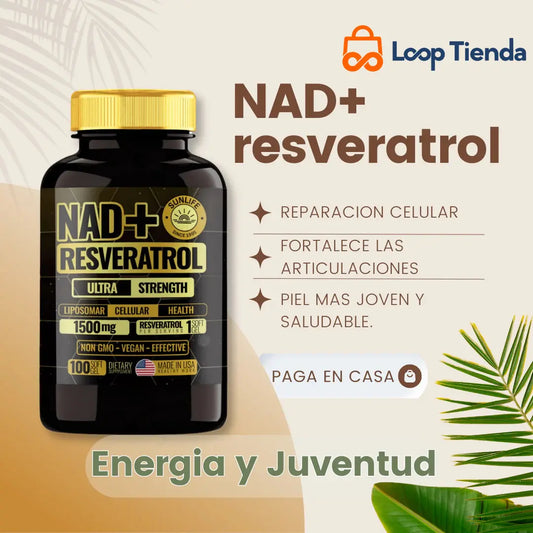 Recupera Tu Juventud y Energía Natural con NAD+ Resveratrol