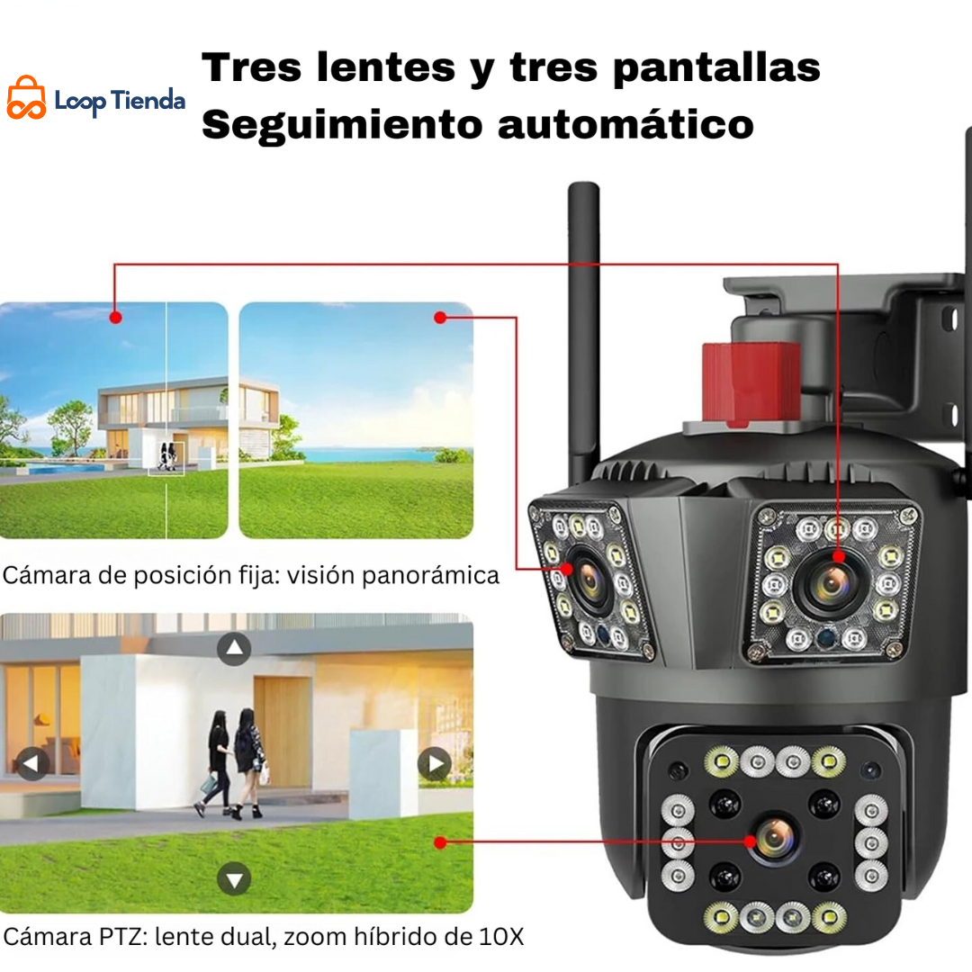VisionGuard 4X - Protege tu hogar las 24h con una cámara que ve lo que otras no ven.