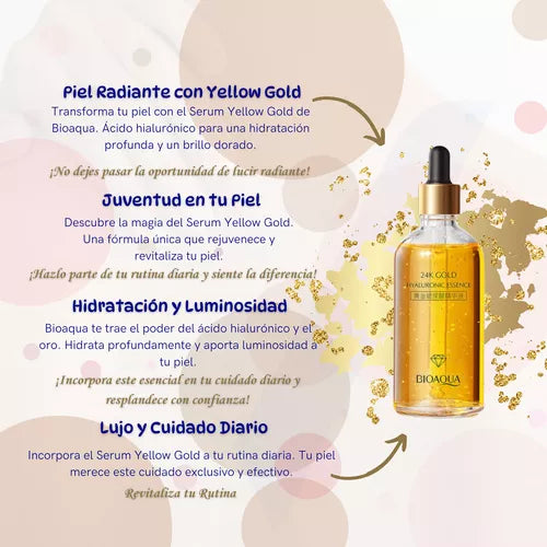 Elixir Facial Premium 24k – Ácido Hialurónico + Vitamina C + Oro 24K (30ml)