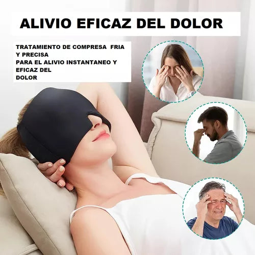 Gorro Gel Alivio Migraña Dolor Cabeza