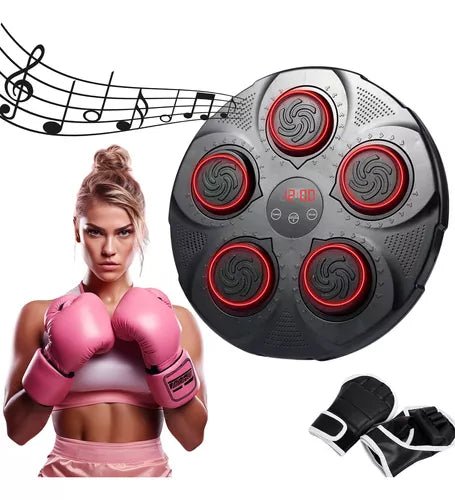 🥊 ¡Máquina de Boxeo Musical - ¡Golpea con Ritmo y Precisión + Guantes GRATIS!