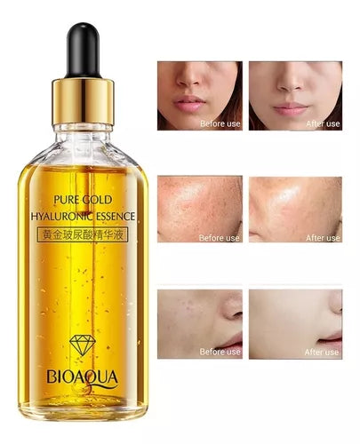 Elixir Facial Premium 24k – Ácido Hialurónico + Vitamina C + Oro 24K (30ml)