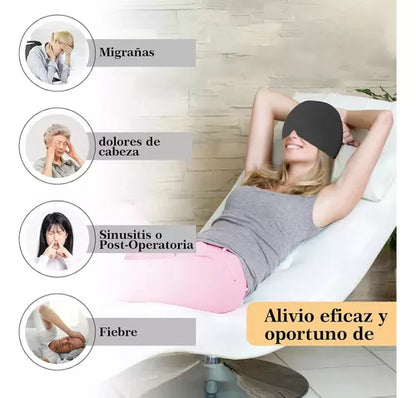 Gorro Gel Alivio Migraña Dolor Cabeza
