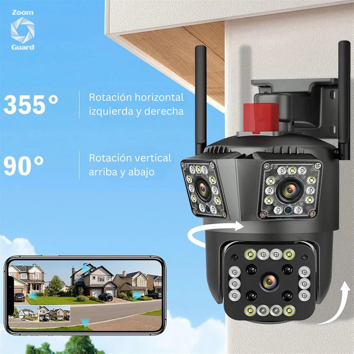 VisionGuard 4X - Protege tu hogar las 24h con una cámara que ve lo que otras no ven.