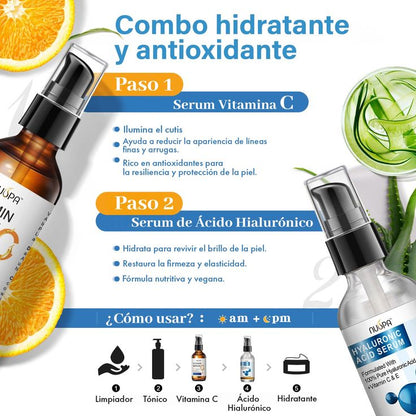 Elixir Facial Premium 24k – Ácido Hialurónico + Vitamina C + Oro 24K (30ml)