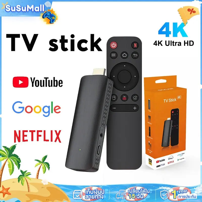 Convierte tu TV en Smart 4K con v Stick Android 14.0 – Rápido y Fácil de Usar